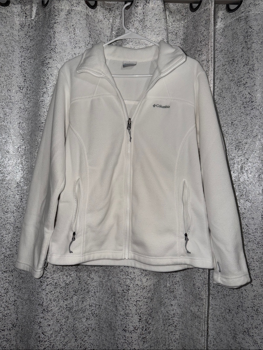 Columbia Women's Cream Full-Zip Fleece Utility Jacket